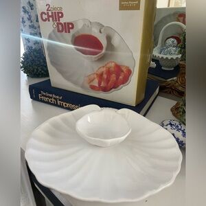 White Chip/Dip Server Set